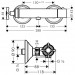 Hansgrohe AXOR Montreux Thermostatmischer Aufputz DN15 mit Kreuzgriff für Brause, nickel gebürstet 16261820