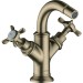 Hansgrohe AXOR Montreux Zweigriff-Bidetarmatur mit Ablaufgarnitur, nickel gebürstet 16520820