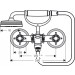 Hansgrohe AXOR Montreux Zweigriff Wannenarmatur Aufputz, nickel gebürstet 16540820