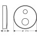 Hansgrohe AXOR Verlängerungsrosette, 2-Loch mit Pfeil-Markierung nickel gebürstet 14963820