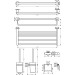 Hansgrohe Bad Accessoire 5-teiliges Set Logis Universal chrom
