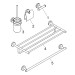 Hansgrohe Bad Accessoire 5-teiliges Set Logis Universal chrom