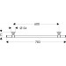 Hansgrohe Badetuchhalter Axor Montreux 600mm chrom