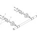 Hansgrohe Badetuchhalter Axor Montreux 600mm, nickel gebürstet 42060820