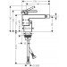 Hansgrohe Bidetmischer Axor Edge Diamantschliff chrom