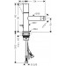 Hansgrohe Bidetmischer Axor Uno Bügelgr. BN