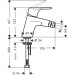 Hansgrohe Bidetmischer Focus chrom Push-Open  