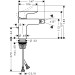 Hansgrohe Bidetmischer Metris chrom 