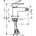 Hansgrohe Bidetmischer Talis E chrom mit Push-Open Ablaufgarnitur