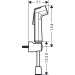 Hansgrohe Bidette Handbrause 1jet S EcoSmart mit Brausehalter und Druckschlauch 125 cm Chrom