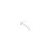 Hansgrohe Brausearm DN15 128mm 45 Grad chrom 