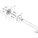 Hansgrohe Brausearm DN15 389mm Ausladung 90 Grad brushed nickel ohne Kugelgelenk