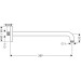 Hansgrohe Brausearm E DN15 390mm chrom 