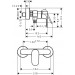 Hansgrohe Brausemischer Aufputz Rebris S MSW 
