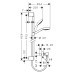 HG Brausenkombi Croma Select E Vario/ Ecostat Comfort Unica Crometta 900mm