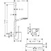 Hansgrohe Brausenkombi Raindance Select E 120/ Therm.Brause AP Ecostat Sel.U'900mm chr.