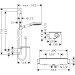 Hansgrohe Brausenkombi Raindance Select E 120/ Therm.Brause AP Ecostat Sel.U'650mm chr.