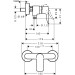 Hansgrohe Brausenmischer Aufputz Metris chrom  