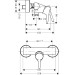 Hansgrohe Brausenmischer Aufputz Talis S chrom  
