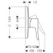 Hansgrohe Brausenmischer Unterputz Metris Fertigset chrom