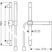 Hansgrohe Brausenset AXOR Starck 900mm chrom mit Schlauch 1600mm und Handbrause