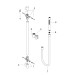 Hansgrohe Brausenset AXOR Starck 900mm chrom mit Schlauch 1600mm und Handbrause