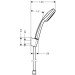 Hansgrohe Brausenset Croma 100 1jet/Porter S chrom mit Brausenschlauch 1250mm