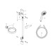 Hansgrohe Brausenset Croma 100 Multi/Unica'C 650mm chrom mit Cassetta Seifenschale