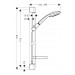 Hansgrohe Brausenset Croma 100 Multi/Unica'C 900mm chrom mit Cassetta Seifenschale