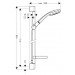 Hansgrohe Brausenset Croma 100 Vario EcoSmart/ Unica'C 900mm chr.m.Cassetta Seifensch.