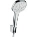 Hansgrohe Brausenset Croma Select E 1jet/Porter weiss/chrom Brauseschlauch 1250mm