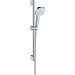 Hansgrohe Brausenset Croma Select E 1jet/Unica 650mm weiss/chrom