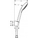 Hansgrohe Brausenset Croma Select E Vario/ Porter weiss/chrom Brauseschlauch 1600mm
