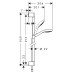 HG Brausenset Croma Select E Vario EcoSmart/Unica 900mm weiss/chrom
