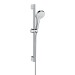 Hansgrohe Brausenset Croma Select S 1jet/ Unica'Crometta 650mm weiss/chrom