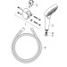 Hansgrohe Brausenset Croma Select S Vario/ Porter S weiss/chr.Brauseschlauch 1250mm