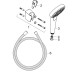 Hansgrohe Brausenset Croma Select S Vario/ Porter S weiss/chr.Brauseschlauch 1600mm