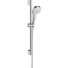 Hansgrohe Brausenset Croma Select S Vario EcoSmart/U'Crometta 650mm weiss/chrom