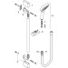 Hansgrohe Brausenset Croma Select S Vario EcoSmart/U'Crometta 650mm weiss/chrom