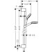 Hansgrohe Brausenset Crometta 1jet EcoSmart 9 l/min/Unica 650mm weiss/chrom