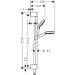Hansgrohe Brausenset Crometta 1jet EcoSmart 9 l/min/Unica 900mm weiss/chrom