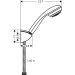 Hansgrohe Brausenset Crometta 85 1jet/Porter C chrom mit Brausenschlauch 1600mm