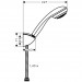 Hansgrohe Brausenset Crometta 85 1jet/Porter C chrom mit Brausenschlauch 1600mm