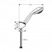 Hansgrohe Brausenset Crometta 85 Vario/Porter chrom mit Brausenschlauch 1600mm