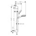 HG Brausenset Crometta Vario EcoSmart 9 l/min/Unica 900mm weiss/chrom