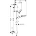 Hansgrohe Brausenset Crometta Vario EcoSmart 9 l/min/Unica 900mm weiss/chrom