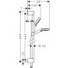 Hansgrohe Brausenset Crometta Vario/Unica 650mm weiss/chrom