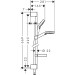 Hansgrohe Brausenset Crometta Vario/Unica 650mm weiss/chrom mit Cassetta