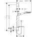 Hansgrohe Brausenset Raindance Select E 120 Eco Unica'S Puro 650mm chrom