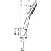 Hansgrohe Brausenset Raindance Select E 120 Porter'S chrom mit 1250mm Brauseschlauch